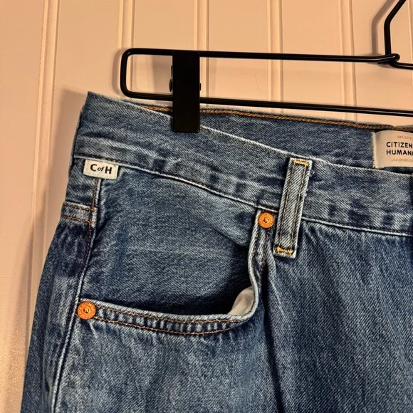Citizens Of Humanity Annina Trouser Medium Wash High Rise Denim Jeans Size 30 - Picture 5 of 16